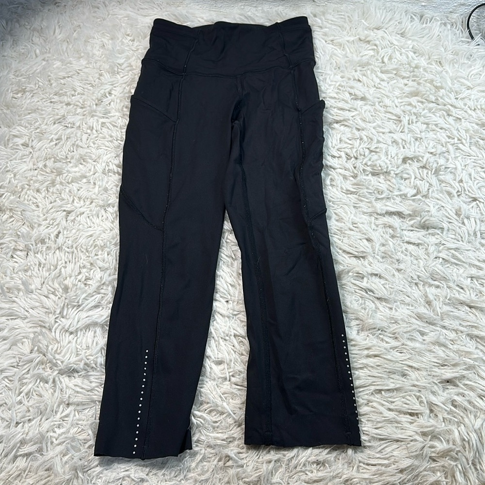 Lululemon Fast & Free Crop II *Nulux 19" Black